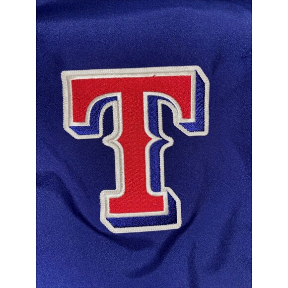 TEXAS RANGERS MLB Majestic Pullover Windbreaker Pockets Embroidered Logo Sz 2XL - Picture 8 of 16